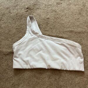Target one shouldered white sports bra size M